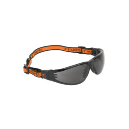 LEDE-SN-R Lentes de seguridad, gris con banda elástica, Active, Truper