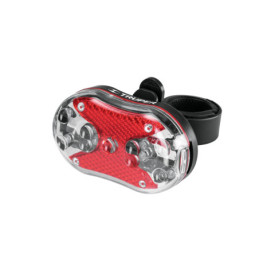 LIBI-9T Linterna trasera para bicicleta 9 LEDs con 2 pilas AAA