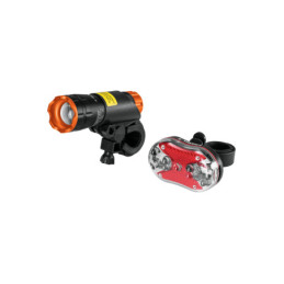 LIBI-K2 Juego de linterna delantera y trasera para bicicleta, Truper