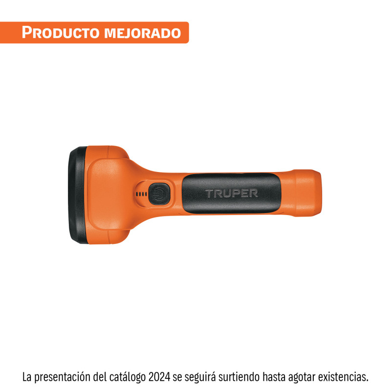LILE-11T Linterna plástica 1 LED 200 lm recargable, Truper