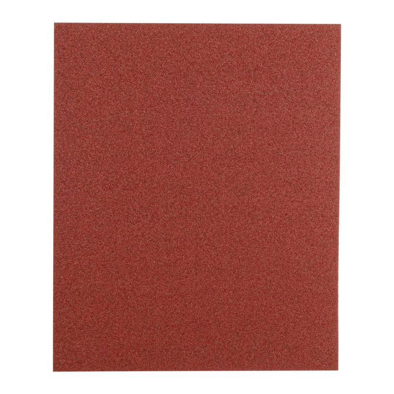 LIMER-80 Lija de esmeril roja grano 80 de óxido de aluminio, Truper