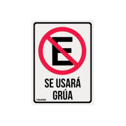 LIN-03 Letrero de señalización 'NO ESTACIONARSE', 25 x 34 cm