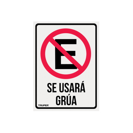 LIN-03 Letrero de señalización 'NO ESTACIONARSE', 25 x 34 cm