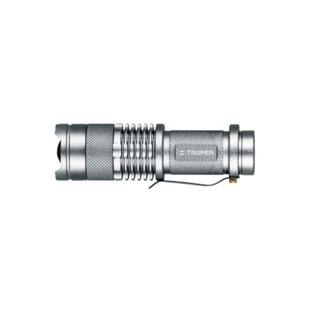 LINA-1AA Linterna de aluminio 1 LED de 40 lm con 1 pila AA, Truper