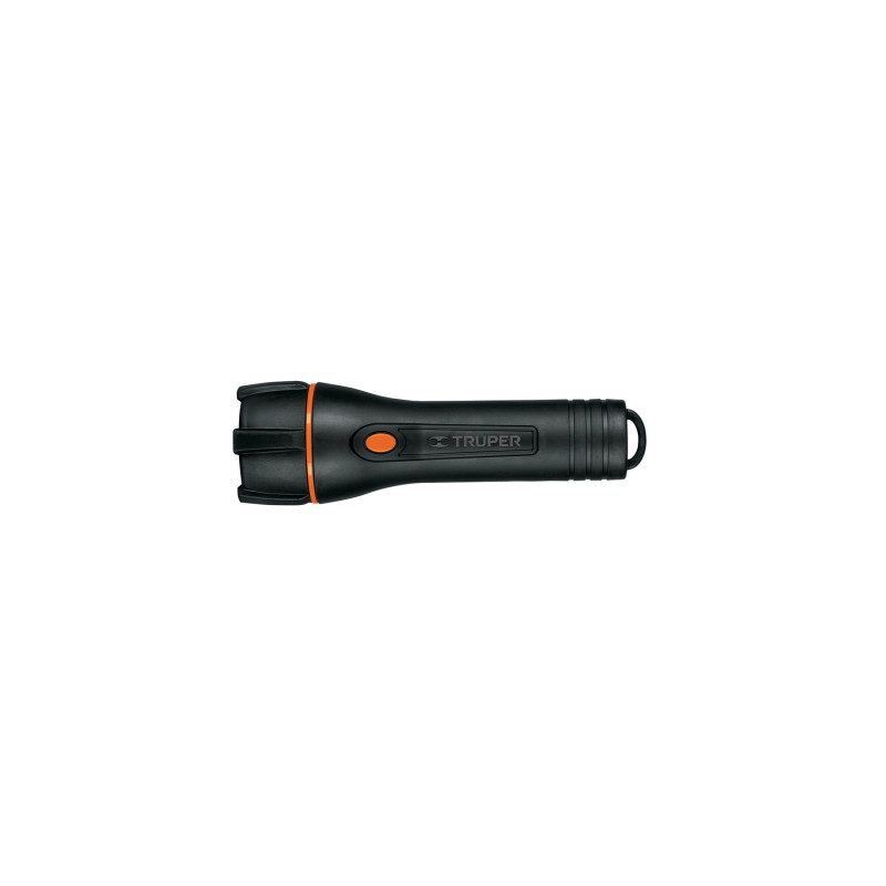 LIPLA-180 Linterna plástica 1 LED 180 lm con 2 pilas D, Truper