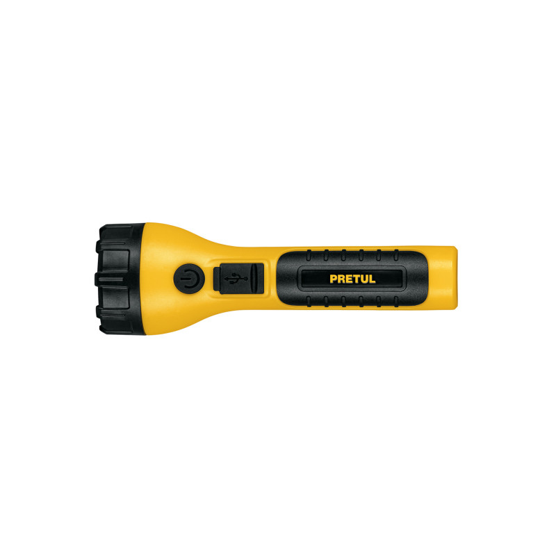 LIRE-120P Linterna plástica recargable de LED, 120 lúmenes, Pretul
