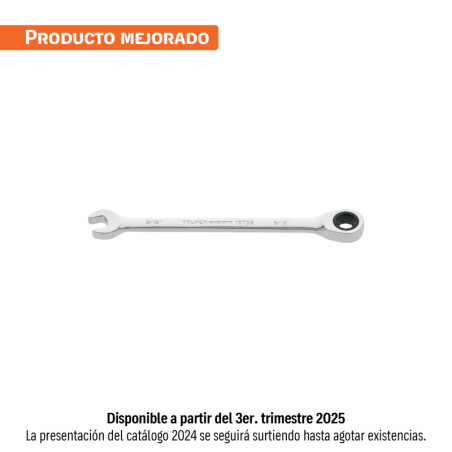 LL-2010X Llave combinada con matraca 5/16' x 135 mm largo, Expert