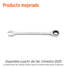 LL-2017MX Llave combinada con matraca 17 mm x 218 mm largo, Expert