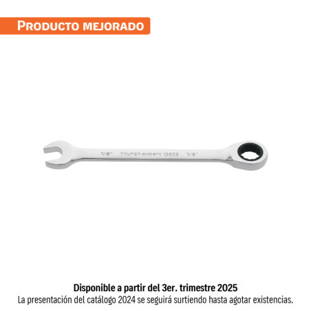 LL-2028X Llave combinada con matraca 7/8' x 281 mm largo, Expert
