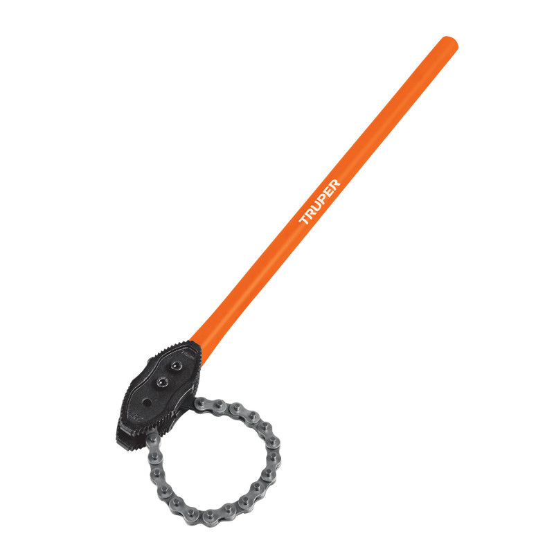 LLC-802 Llave de cadena tipo caimán uso pesado, mango de 28', Truper