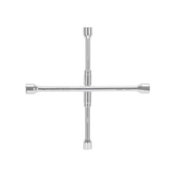 LLCR-14X Llave de cruz 14' plegable pulida y cromada, Truper