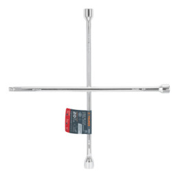 LLCR-20D Llave de cruz 20' pulida y cromada con entrada cuadro 1/2'