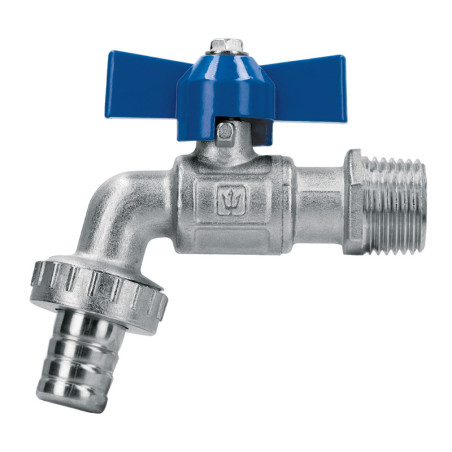 LLE-130L Llave de esfera c/maneral corto, latón, 130gr, 1/2', Foset