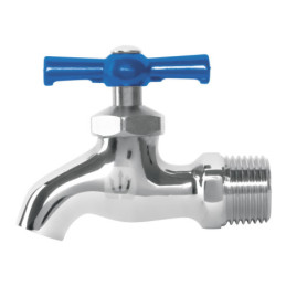 LLJ-135C Llave de nariz de latón cromado, 135 g, entrada 1/2', Foset