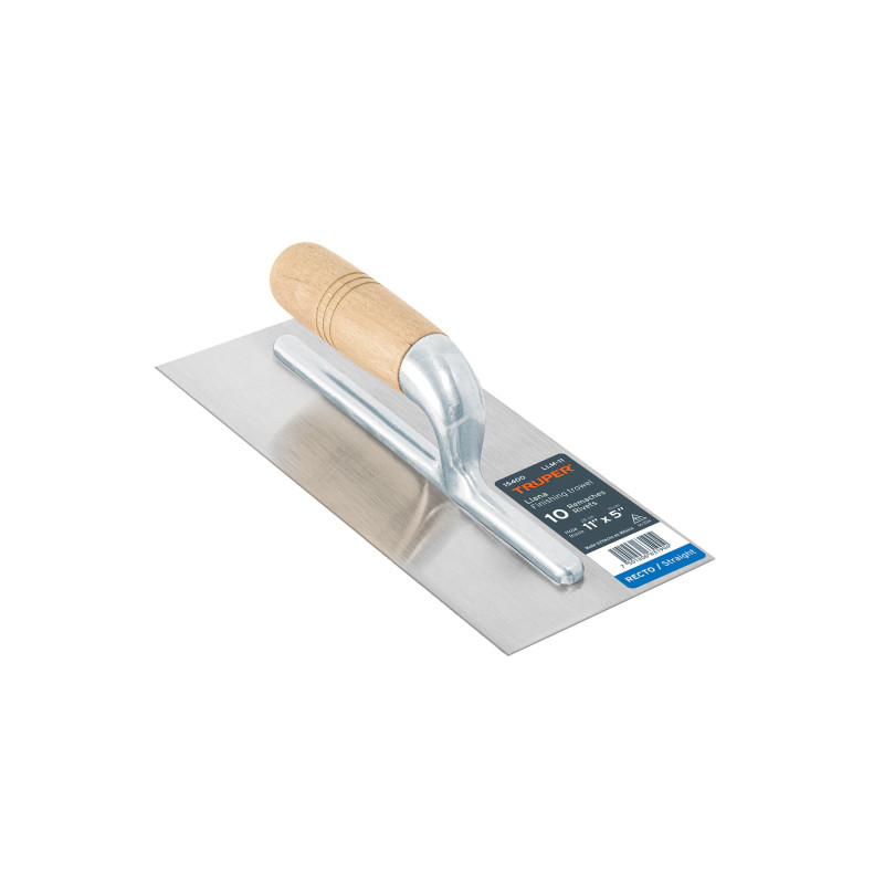 LLM-11 Llana canto recto 11', 10 remaches, mango de madera, Truper