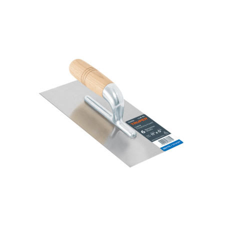 LLM-6L Llana canto recto 11', 6 remaches, mango de madera, Truper
