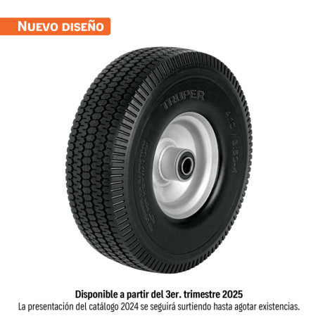 LLX-10L Rueda imponchable 10' para eje lateral, Truper
