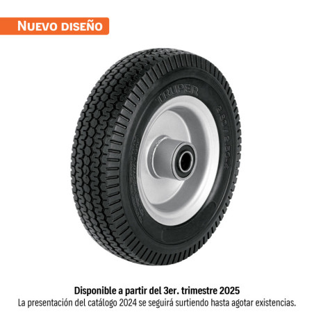 LLX-8C Rueda imponchable 8' para eje central, Truper