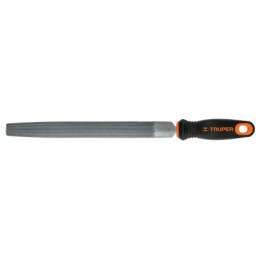 LMCB-10T Lima media caña bastarda 10' mango doble inyección, Truper