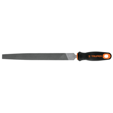 LPB-10T Lima plana bastarda 10' con mango doble inyección, Truper