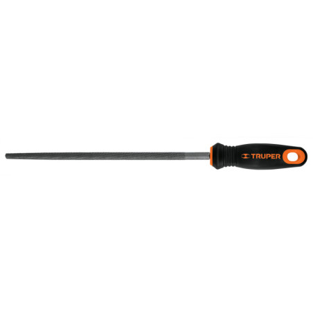 LRB-10T Lima redonda bastarda 10' con mango doble inyección, Truper