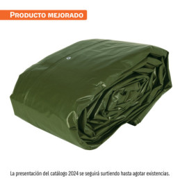LT-1217X Lona uso rudo, verde olivo, 12 X 17 m, Truper Expert