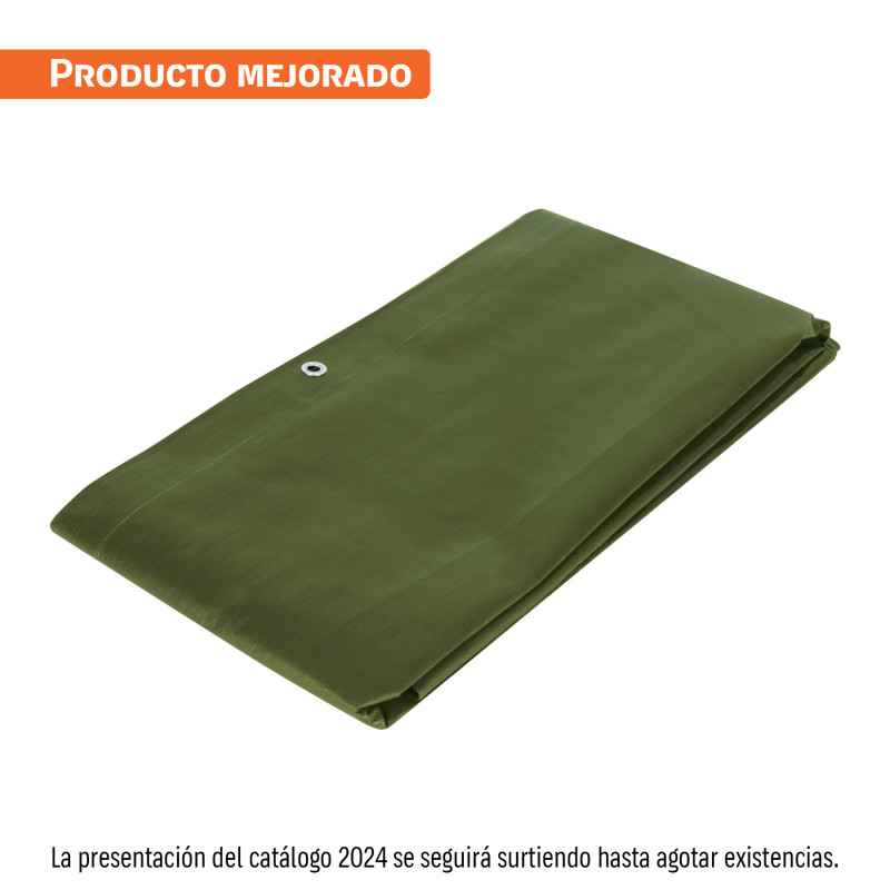 LT-23X Lona uso rudo, verde olivo, 2 X 3 m, Truper Expert