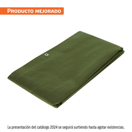 LT-23X Lona uso rudo, verde olivo, 2 X 3 m, Truper Expert