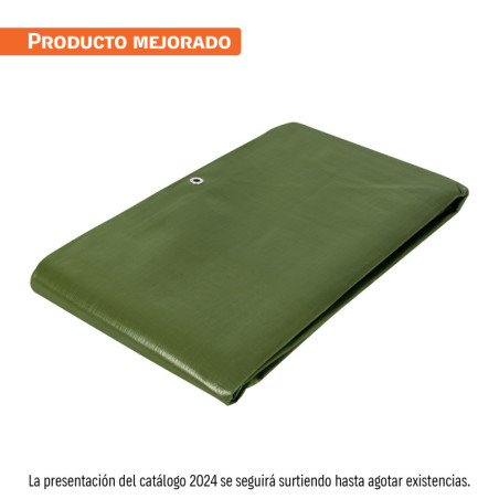 LT-45X Lona uso rudo, verde olivo, 4 x 5 m, Truper Expert