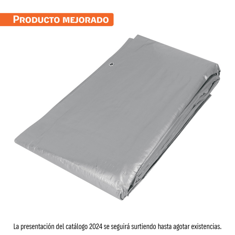 LT-66 Lona gris reforzada 6 x 6 m, Truper