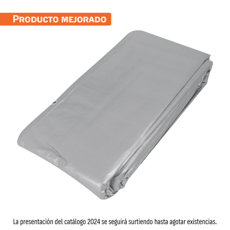LT-69 Lona gris reforzada 6 x 9 m, Truper