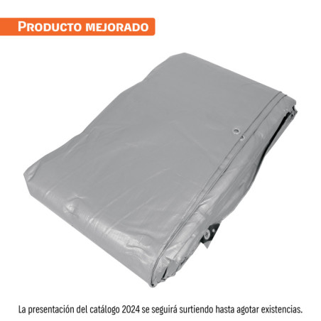 LT-710 Lona gris reforzada 7 x 10 m, Truper