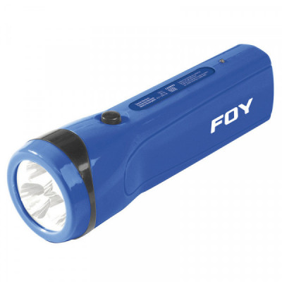 144095 FOY Linterna recargable de plástico 3 LED