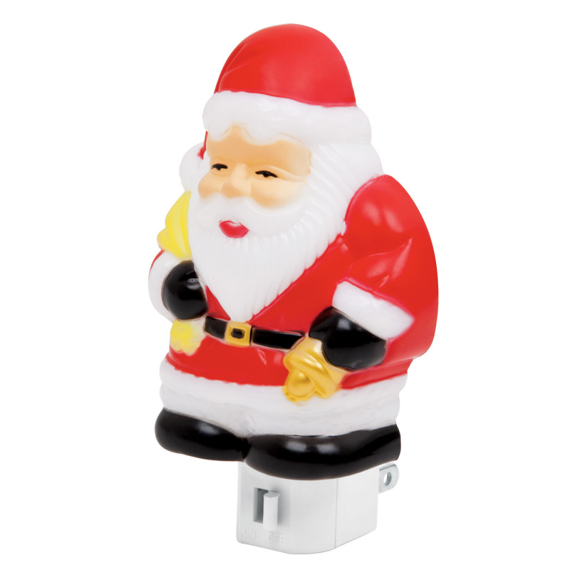 LUZ-07 Luz de noche con lámpara E12, Santa Claus, Volteck