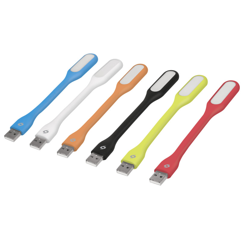 LUZ-USB Mini-lámpara flexible de 5 LEDs 1W para puerto USB, Volteck