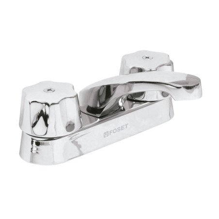 M-048 Mezcladora 4' para lavabo, nariz larga, cartucho cerámico