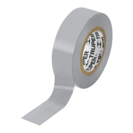 M-22G Cinta de aislar de 9 m x 19 mm, gris, Truper