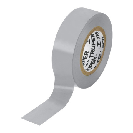 M-22G Cinta de aislar de 9 m x 19 mm, gris, Truper