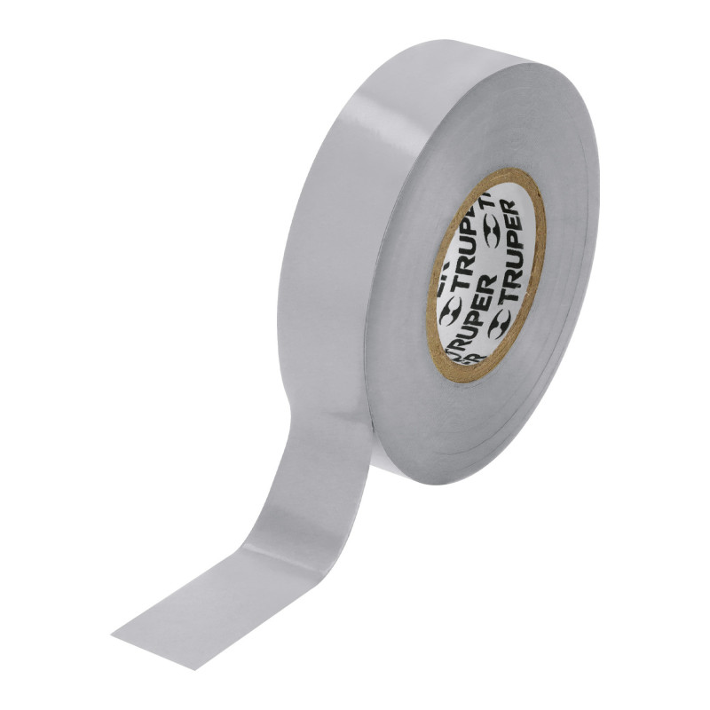 M-33G Cinta de aislar de 18 m x 19 mm, gris, Truper