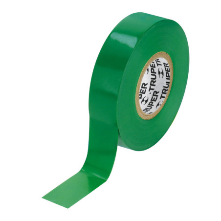 M-33V Cinta de aislar de 18 m x 19 mm, verde, Truper