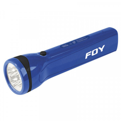 144096 FOY Linterna recargable de plástico 4 LED