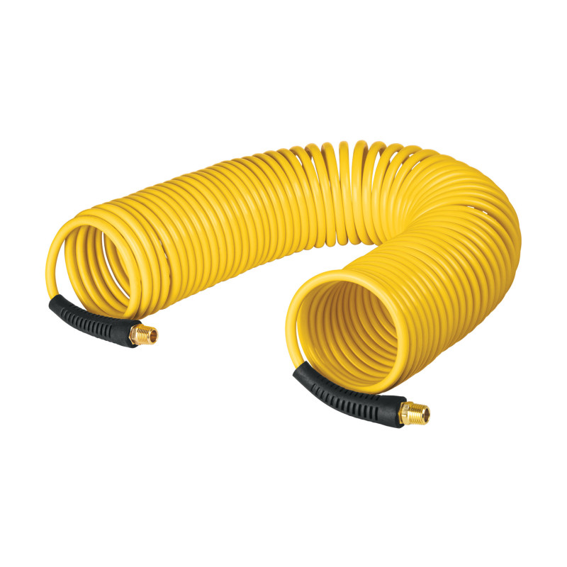MAN-R-7P Manguera de 7.6 m tipo resorte 1/4' para compresor, Pretul
