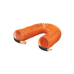 MAN-RES-1/4X50 Manguera de 15 m tipo resorte 1/4' para compresor, Truper