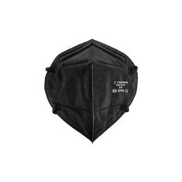MAS-PLEN Respirador plegable N95 negro para polvos y partículas