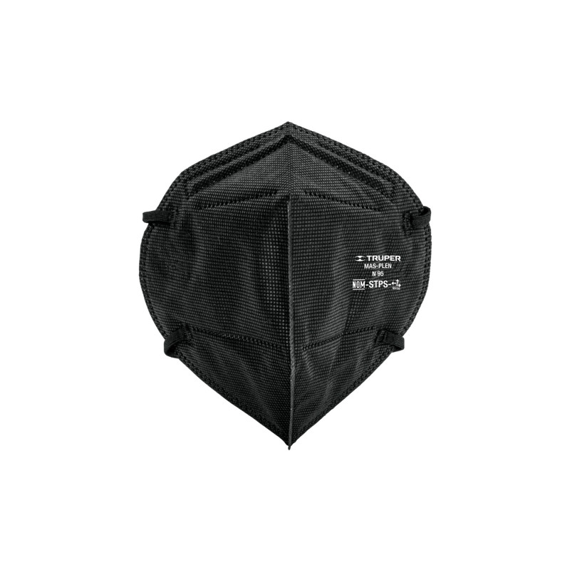 MAS-PLEN Respirador plegable N95 negro para polvos y partículas