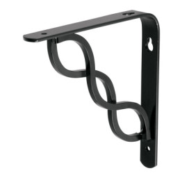 MED-6NT Ménsula reforzada negra 6 x 6' diseño trenza, Fiero