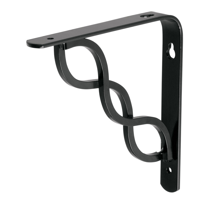 MED-6NT Ménsula reforzada negra 6 x 6' diseño trenza, Fiero