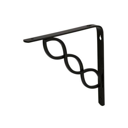 MED-8NT Ménsula reforzada negra 8 x 8' diseño trenza, Fiero