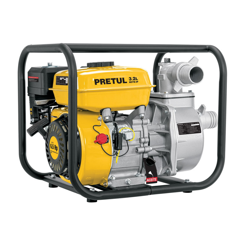 MOTB-2P Motobomba autocebante 2' x 2' a gasolina 6-1/2 HP, Pretul