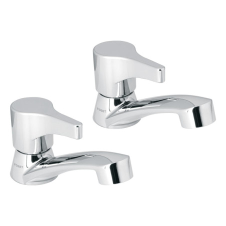 MP-243 Juego 2 llaves para lavabo, ABS, manerales palanca, Basic
